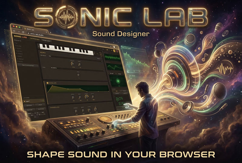 Browser-based synthesizer interface